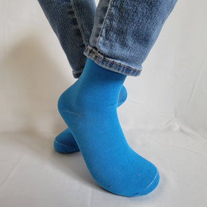 Solid Crew Sock (Blue)