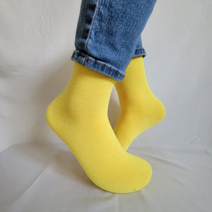 Solid Crew Sock (Yellow)