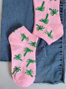 Palm Tree Low Cut Sock