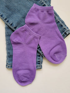 Summer-Fun Solid Low Cut Sock (PURPLE)